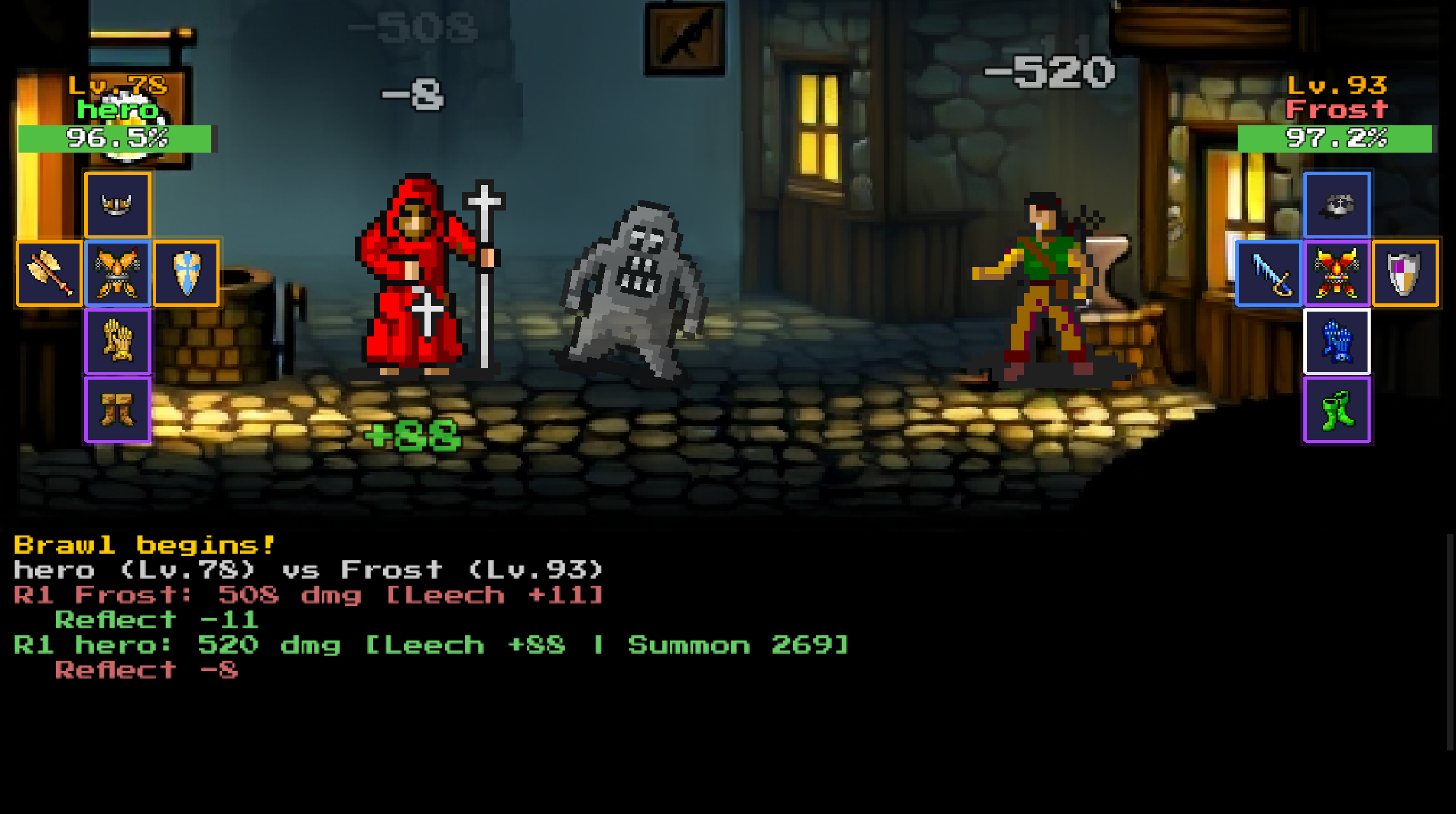 PvP brawl with summon attack